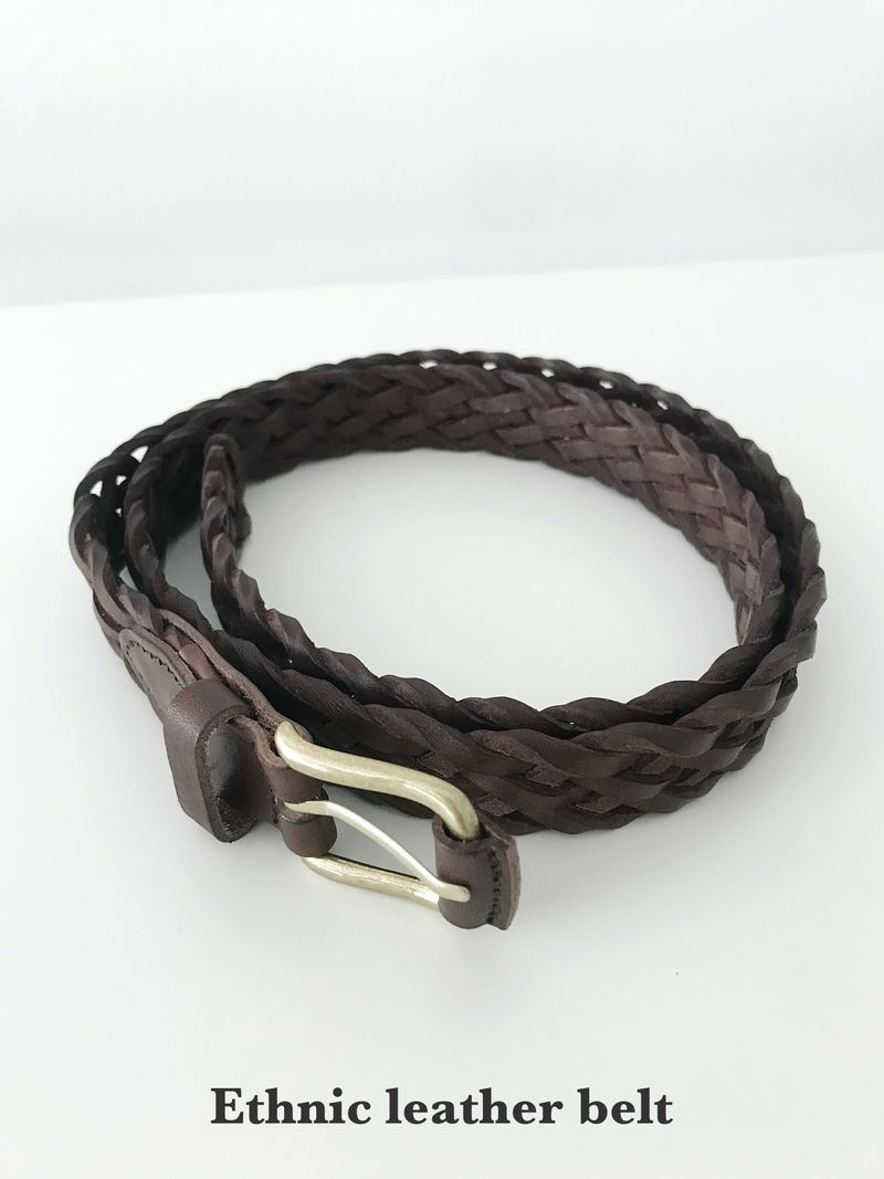 Ethnic leather belt