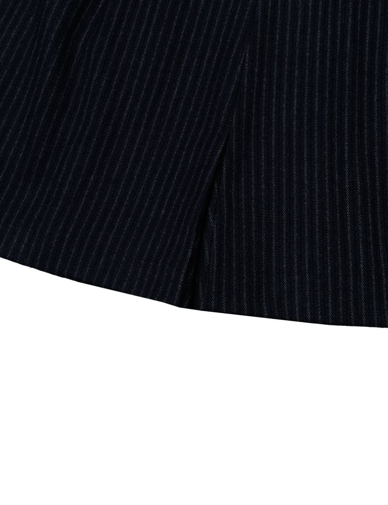 STRIPE PLEATED PANTS(NAVY)