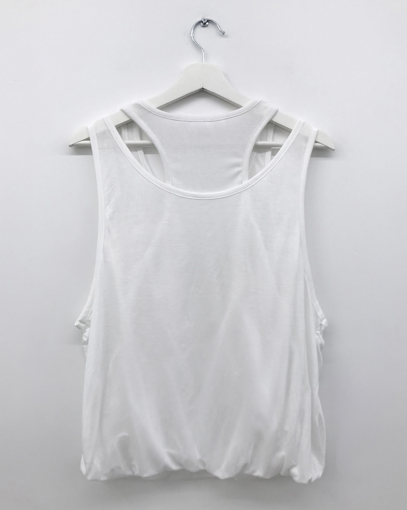 Coined layer sleeveless top (3color)