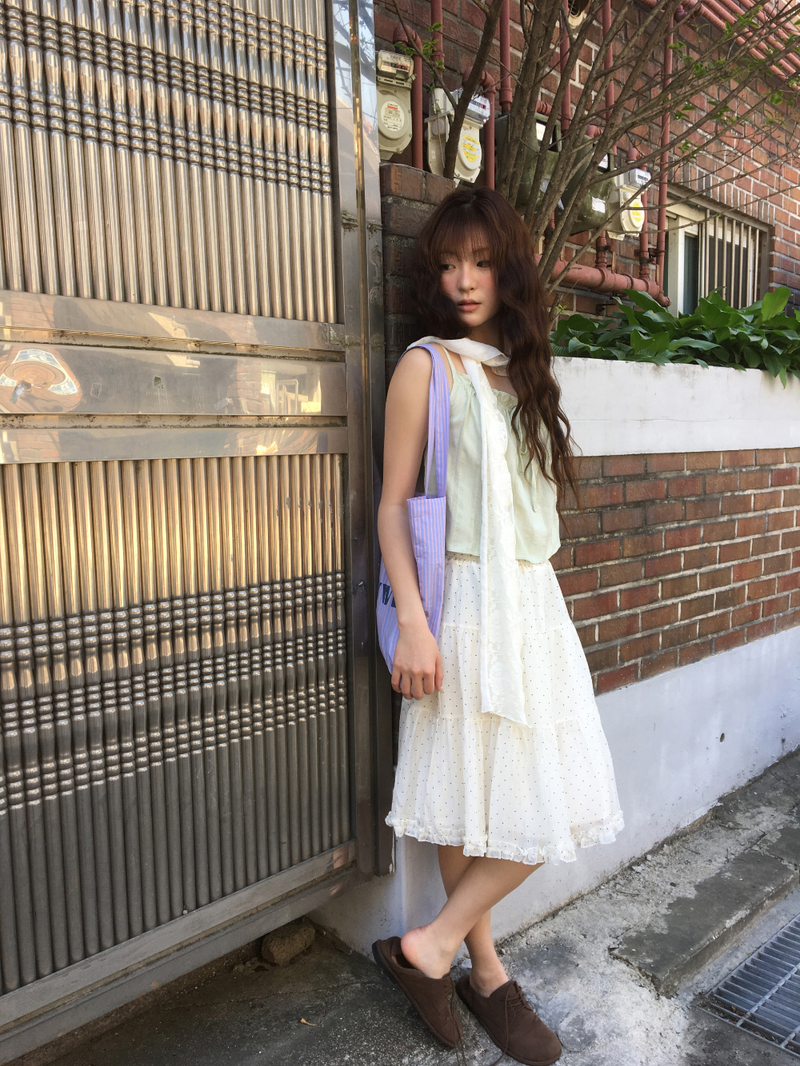 Paul Rose Lace Scarf (3color)