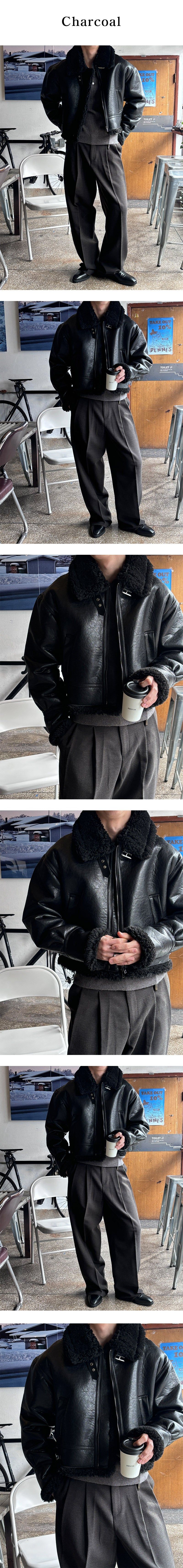 [F/W] Blend two tuck wool slacks(2color)