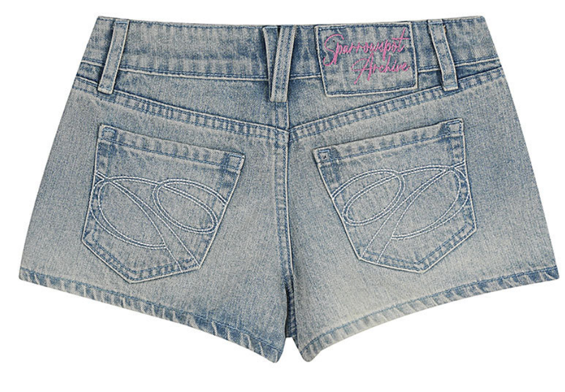 Seli Low Rise Denim Shorts