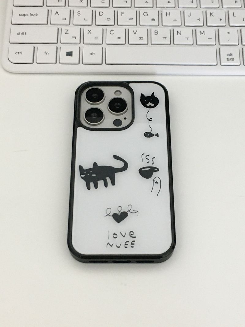 love cat case (white)