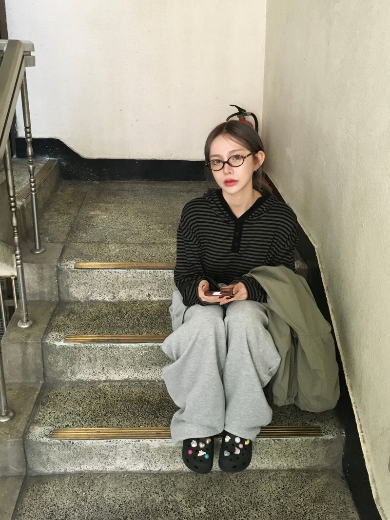 Pocky Button Cargo Sweatpants (3c)