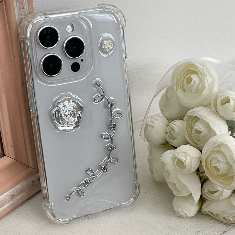 [made]silver rose ver resin case