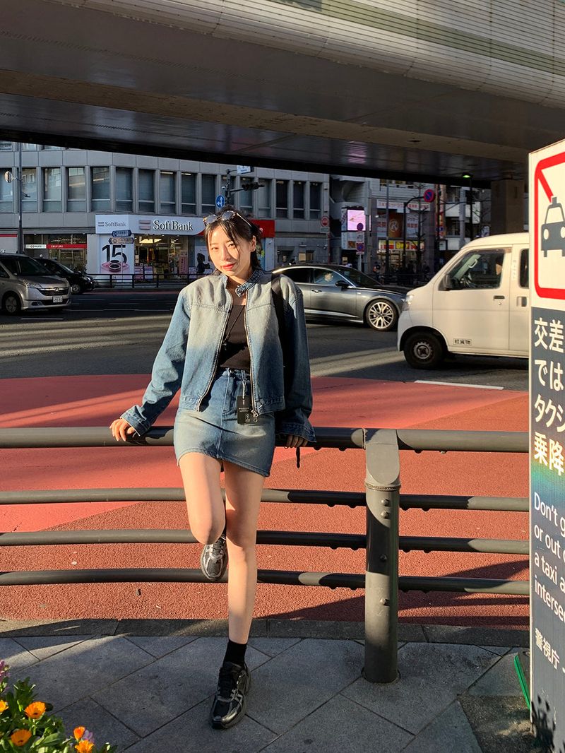 [MADE] Dune Y2K denim mini skirt