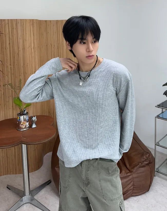 SATIIIZ（サティーズ）の「Deed Waffle Warmer Long Sleeve（Tops）」