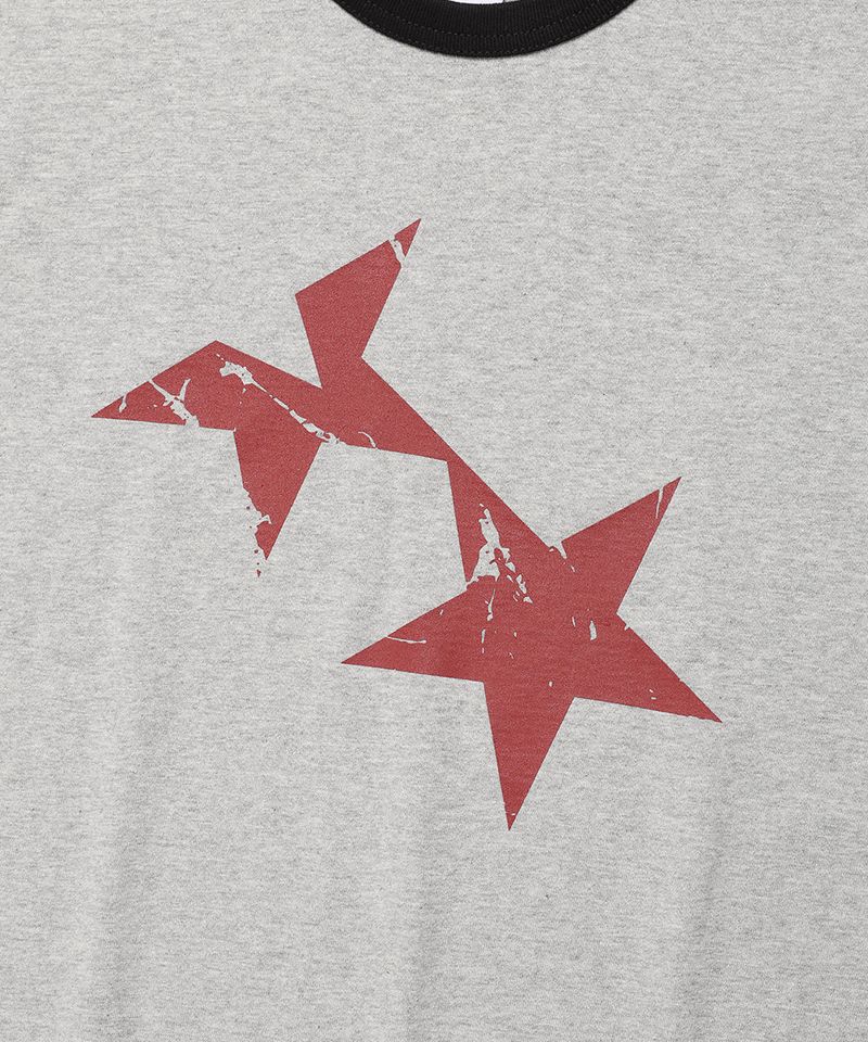 TWIN STAR RINGER SS TEE GREY(CV2FMUT549A)