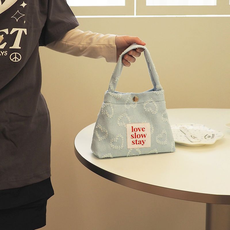 love slow stay(ラブ スロー ステイ)の「denim tote mini-icing blue(Bags)」