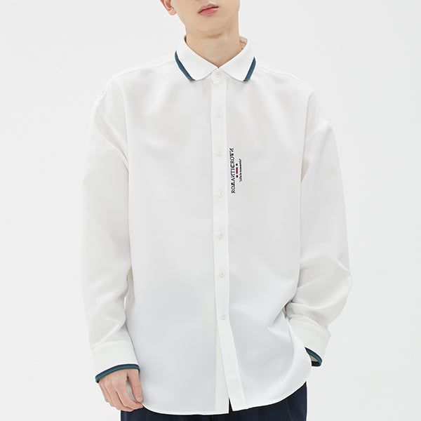 ROMANTIC CROWN(ロマンティッククラウン)の「END LINE POINT SHIRT_WHITE(Tops)」