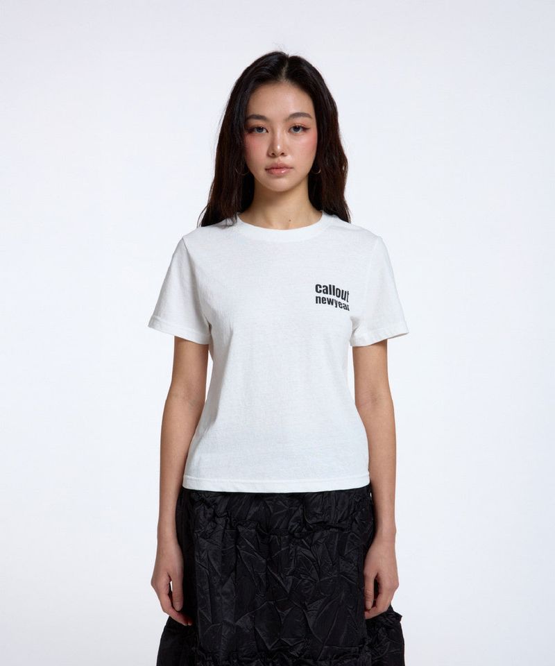 CALLOUT STANDARD TEE/ WHITE