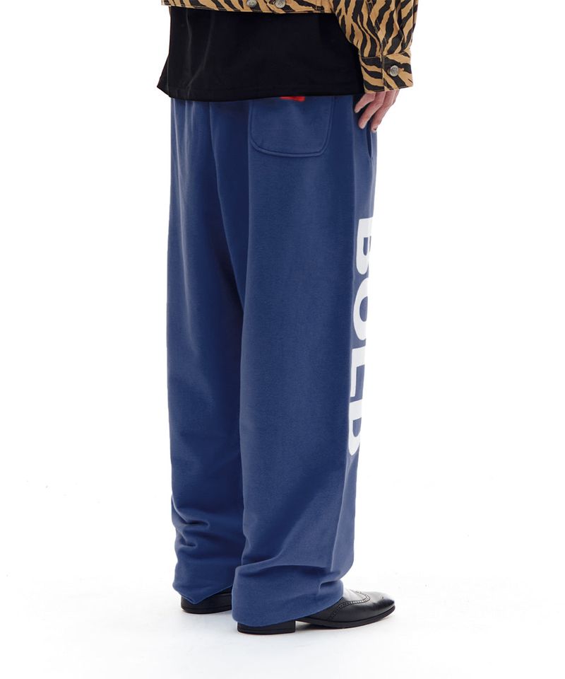 BOLD LOGO SWEAT PANTS (BLUE)