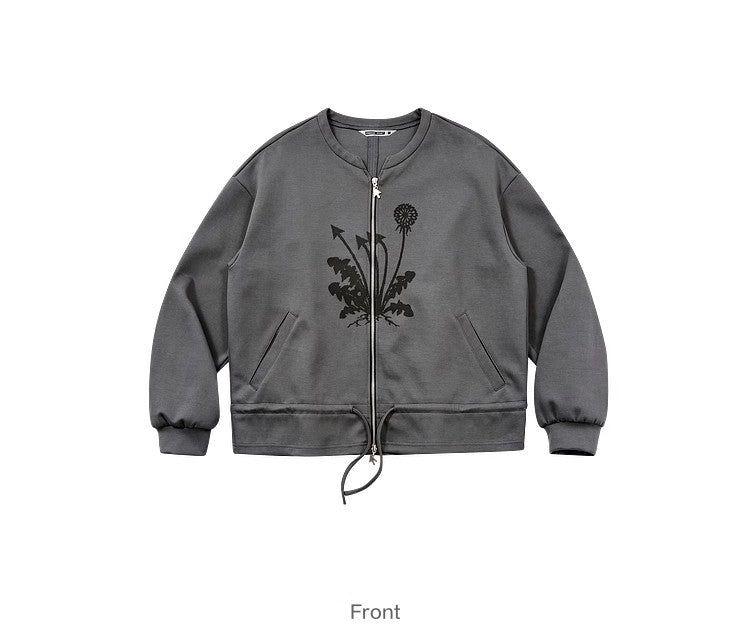 FMACM（エフエムエーシーエム）の「FMACM Drawstring Waist Ripped Seam Crew Neck Cardigan Sweatshirt（Tops）」