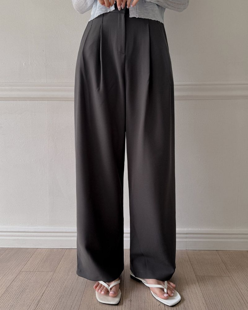 Mert pintuck wide slacks