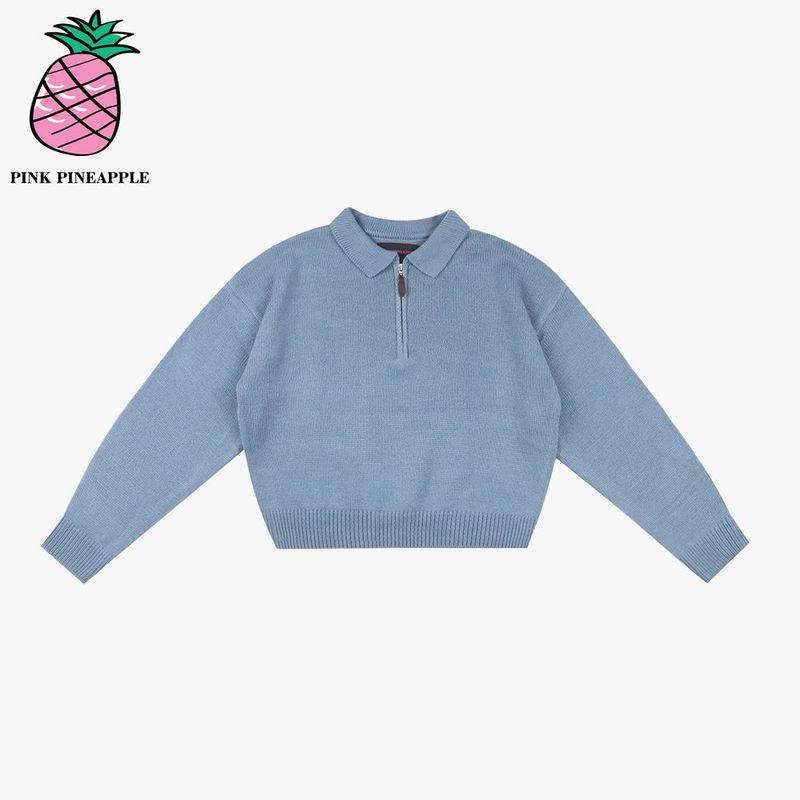 KNITTING ZIP-UP SWEATER