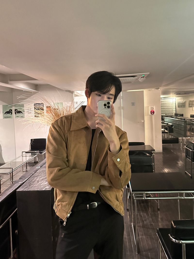 LMN Mayer Line Suede Jacket (2 colors)