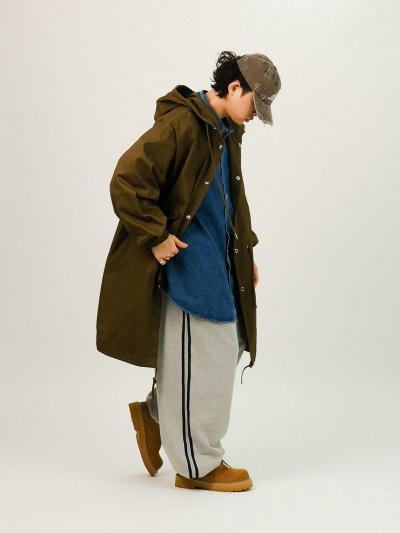 LAB Overfit Hood Fishtail Field Jacket