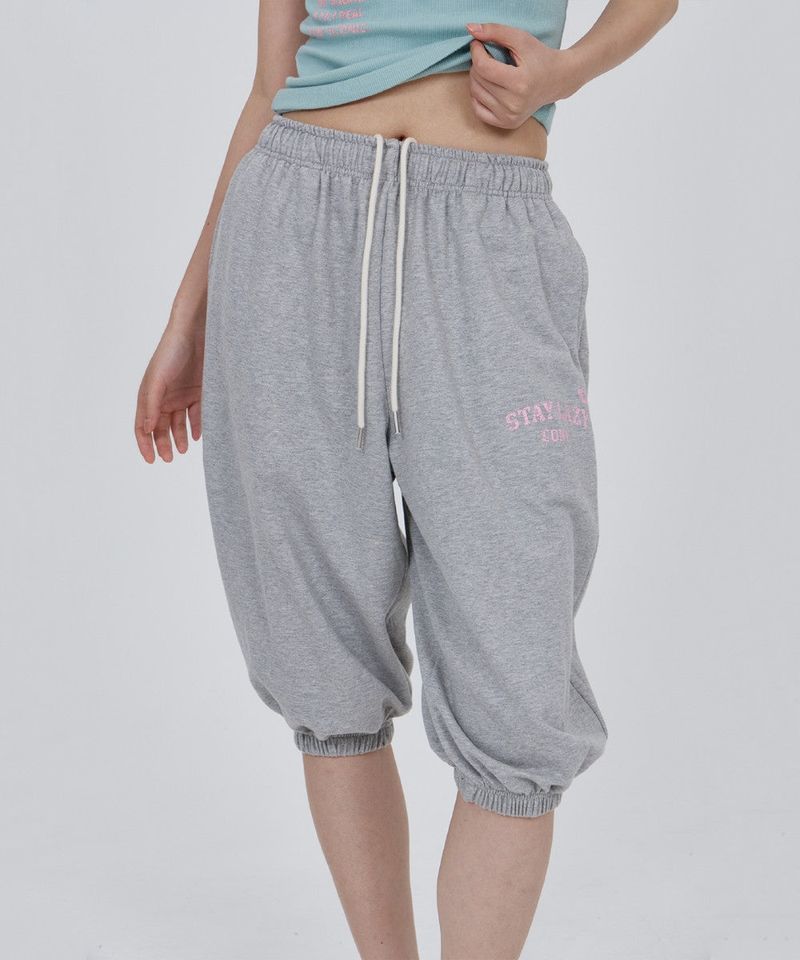 CONY LAZY CAPRI PANTS / MELANGE