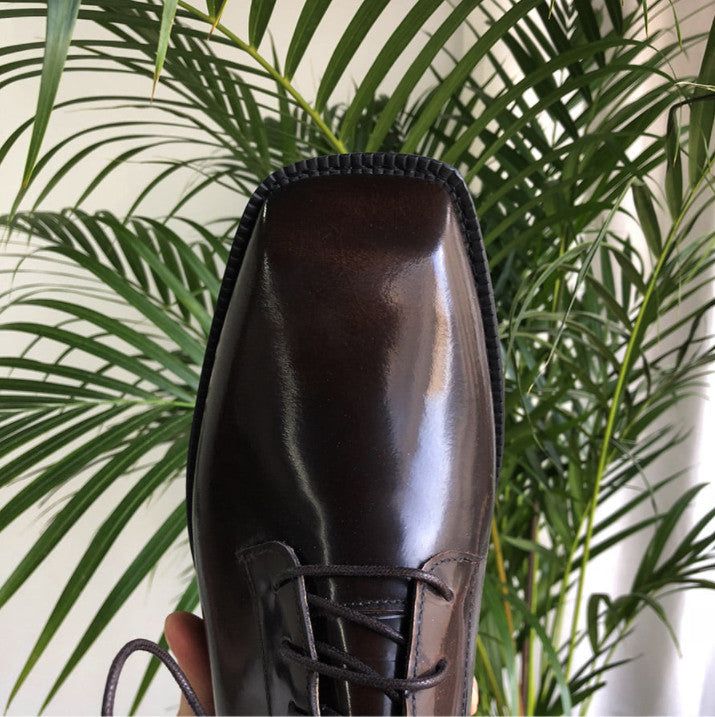 Maison Square Derby Shoes (2color)