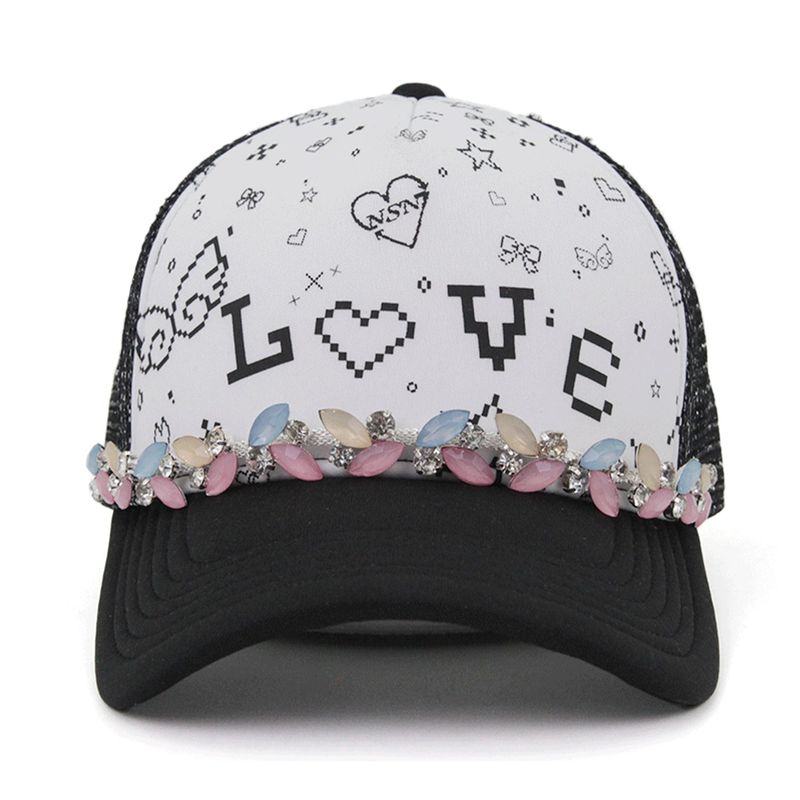 neversaynever®︎（ネバーセイネバー）の「ピクセルジュエリー メッシュキャップ -ブラック-（帽子）」