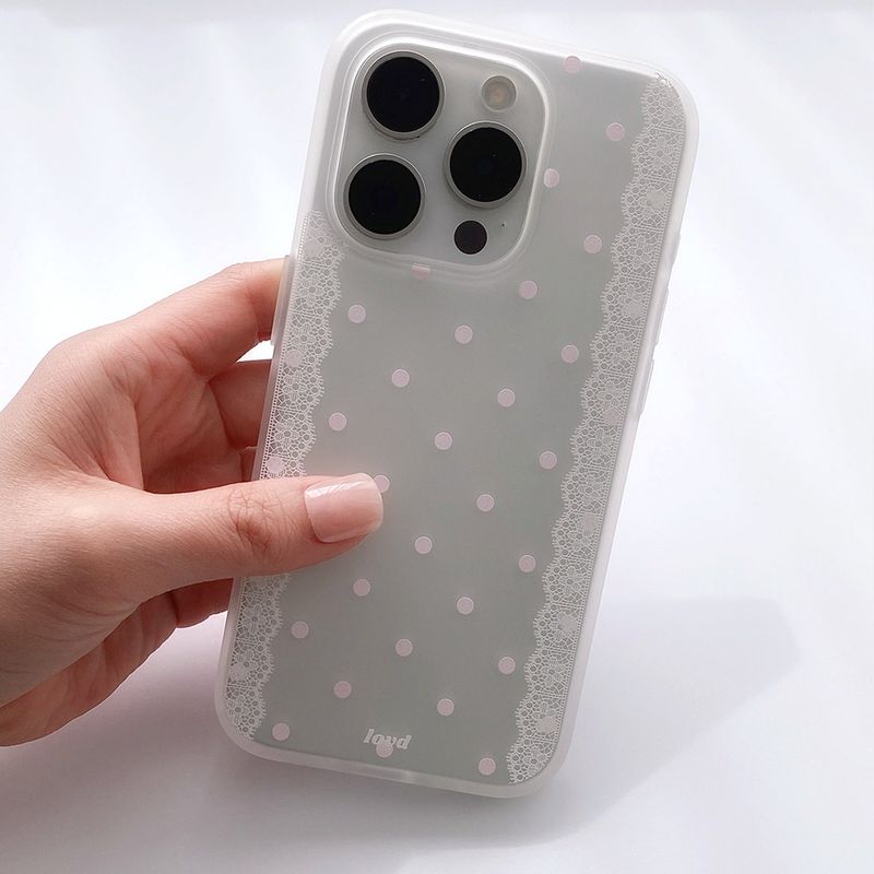 [MADE] LACE DOT VEIL PHONE CASE (soft jelly)