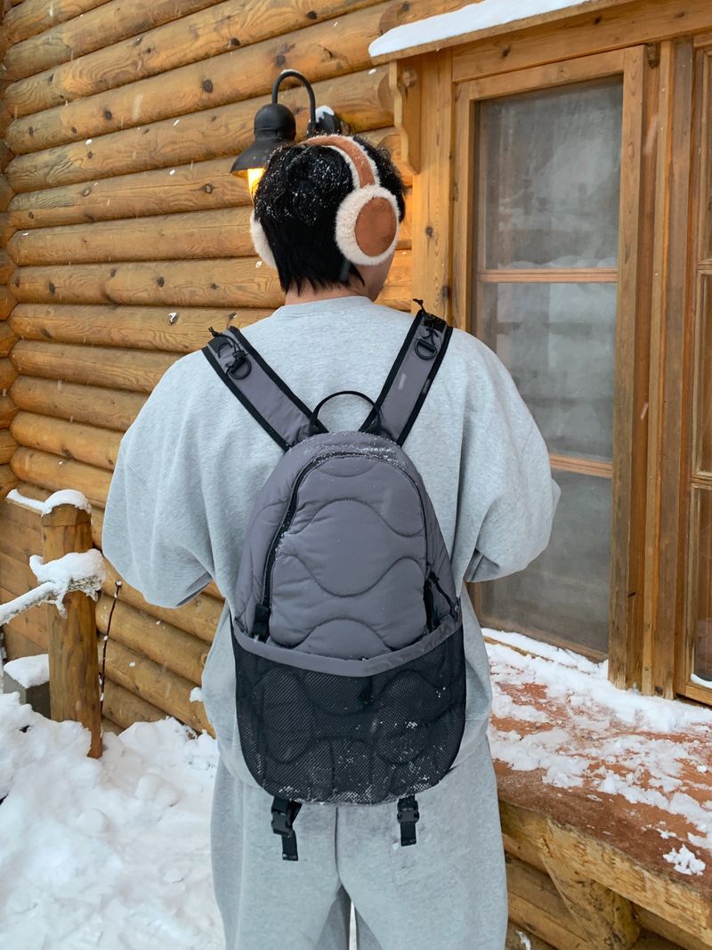 Cozy padded backpack