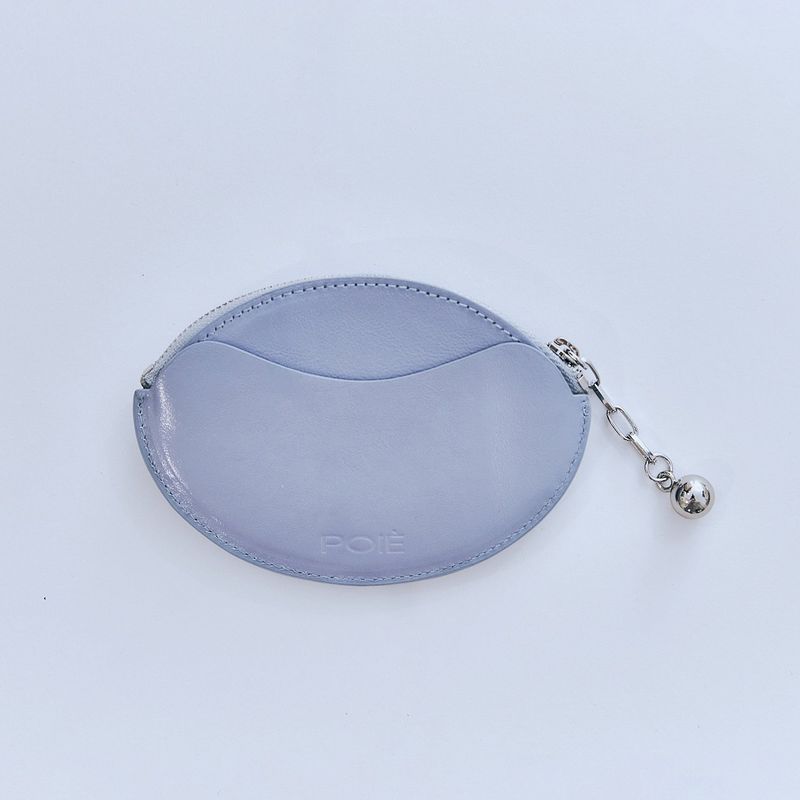 ball chain egg card wallet (blue)