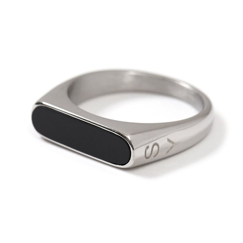 S SY(エスエスワイ)の「horizontal onyx ring(Accessories)」