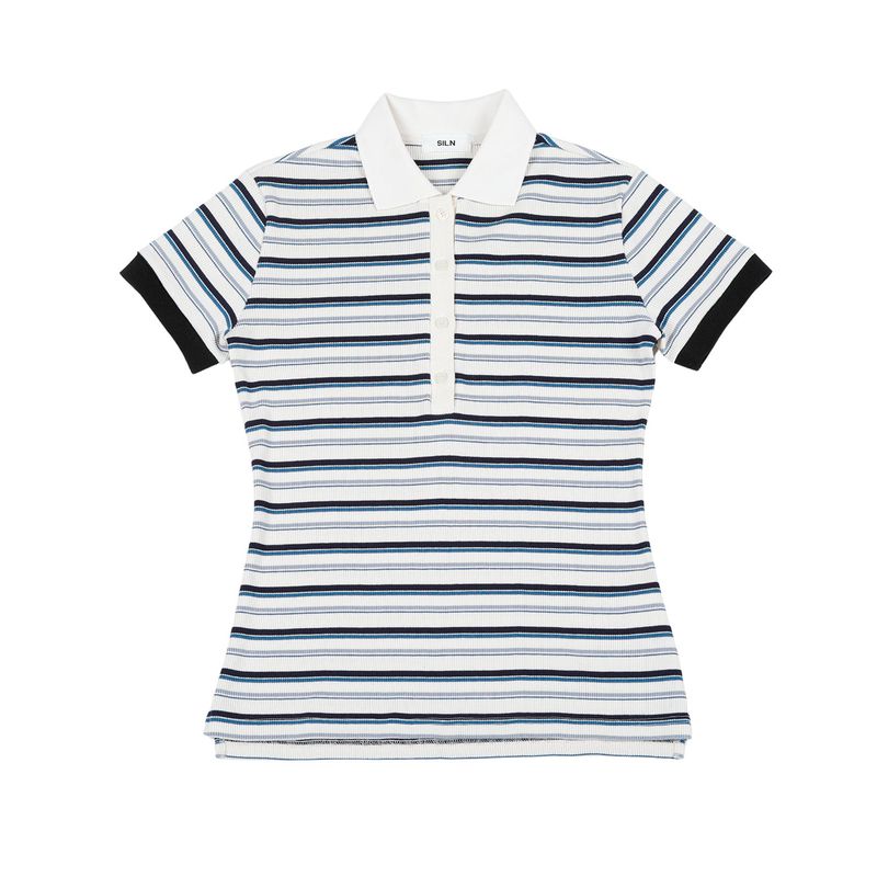 Stripe pique rib t-shirt (MULTI)