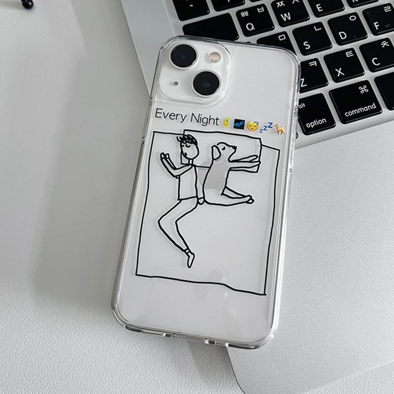 Every Night Iphone Case (Black) Ver. Short Hair