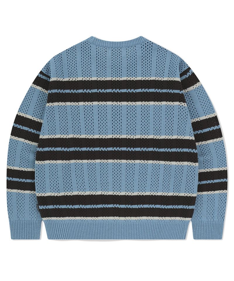 MESH STRIPE KNIT
