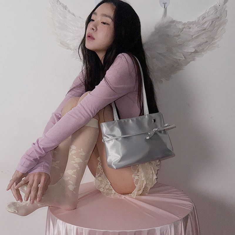 Heart tiny bag (silver)