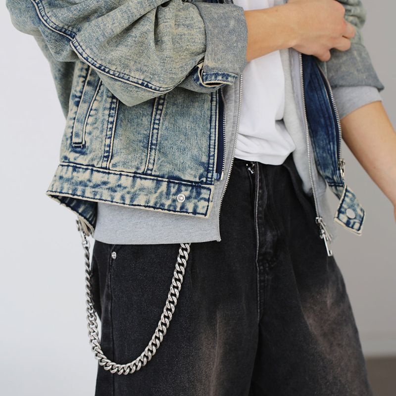 SVC-537 Antique Gold & Silver Short Basic Trouser Chain