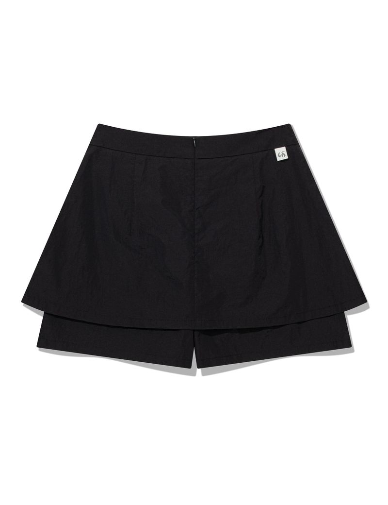 GIANT RIBBON SKIRT PANTS(BLACK)