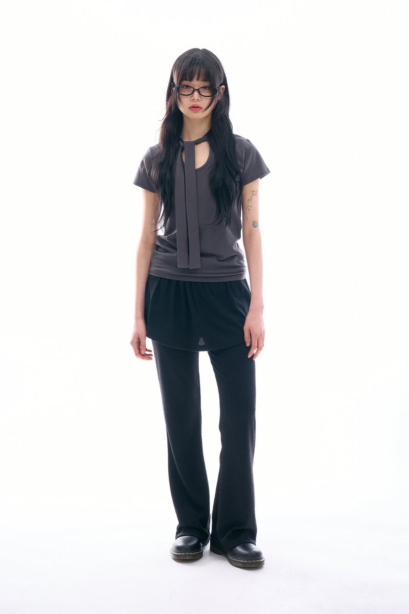 Caligo layered skirt pants