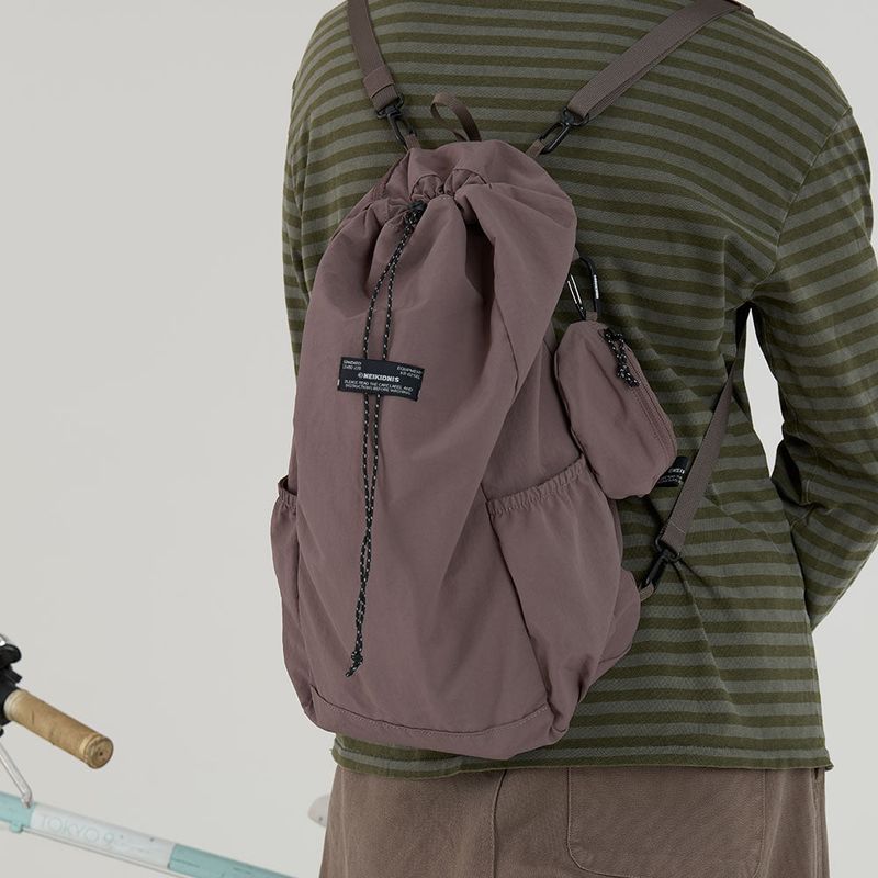 IDパッカブルストリングバックパック 18L / Mud