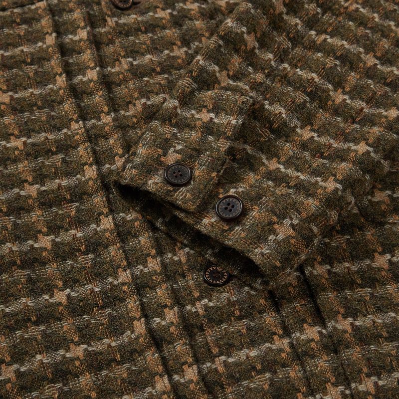 Virgin wool trucker blouson / Olive