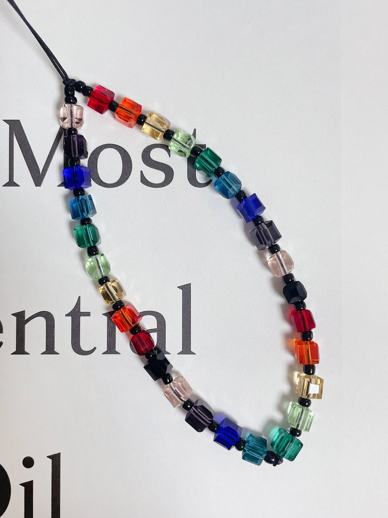 Rainbow Crystal Phone Strap