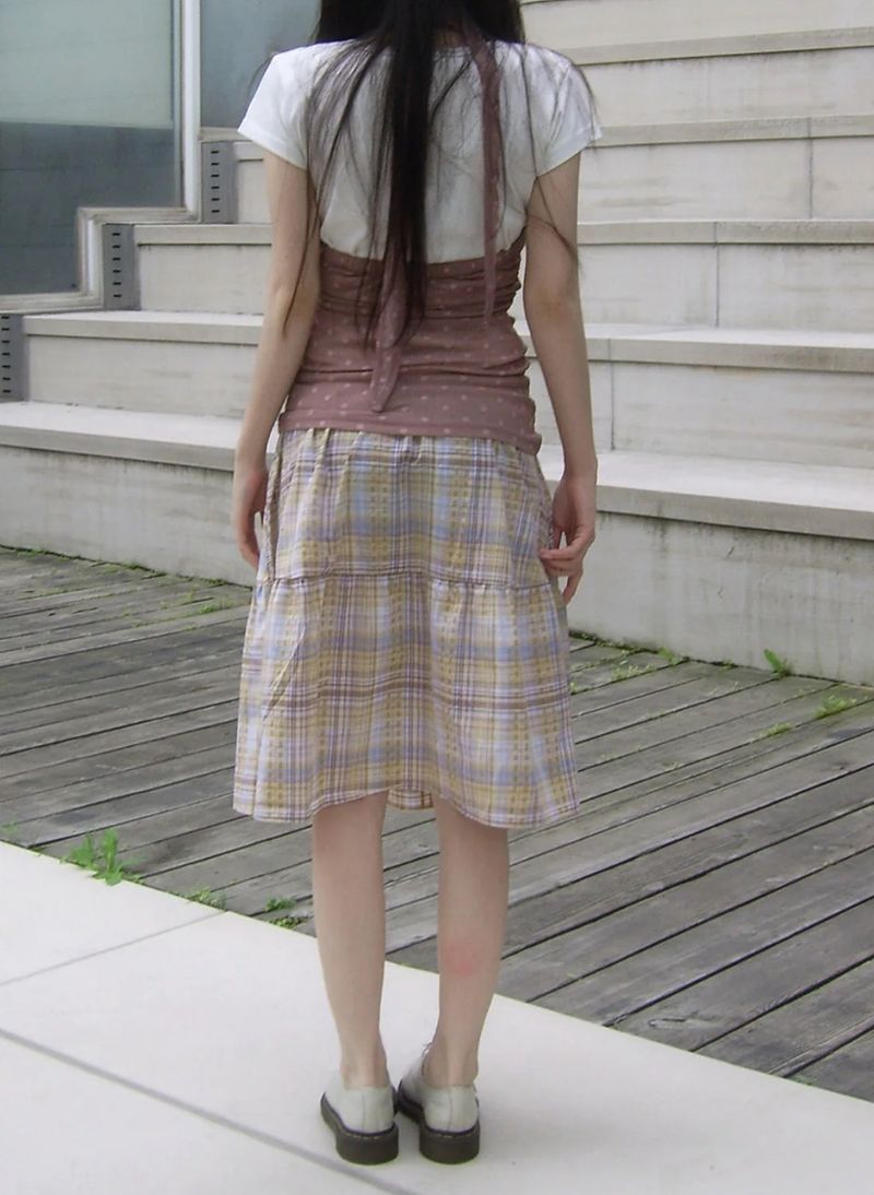 tie dot sleeveless