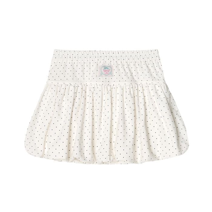  balloon skirt_white dot