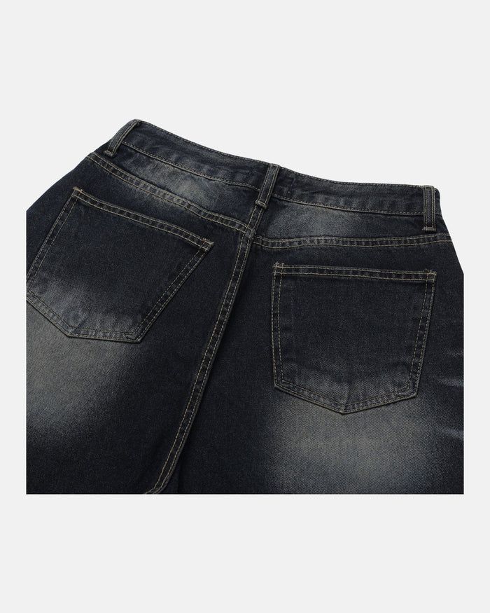 (UNISEX) Stone Domingo Wide Jeans
