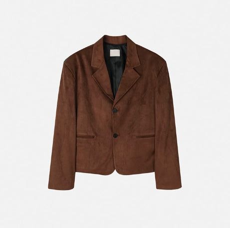 Moven Suede Crop Blazer