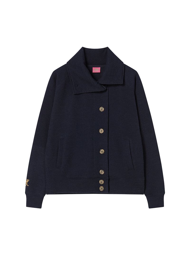 BUTTON UP CARDIGAN NAVY
