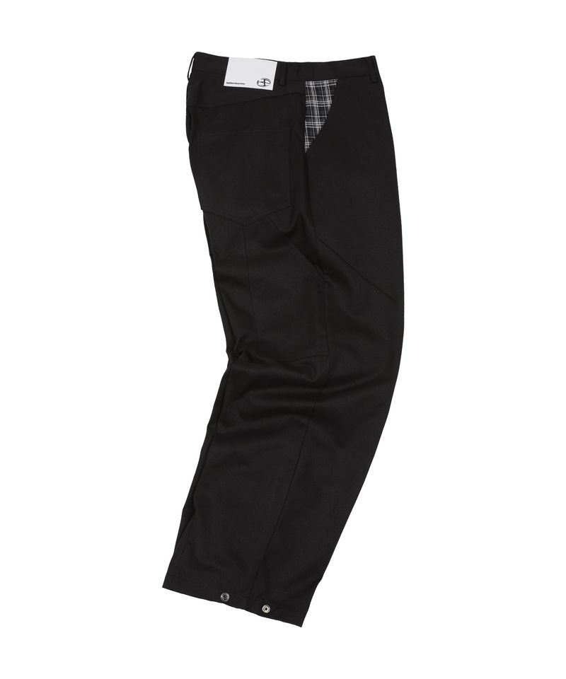  Symbol Logo Stripe Denim Pants Black