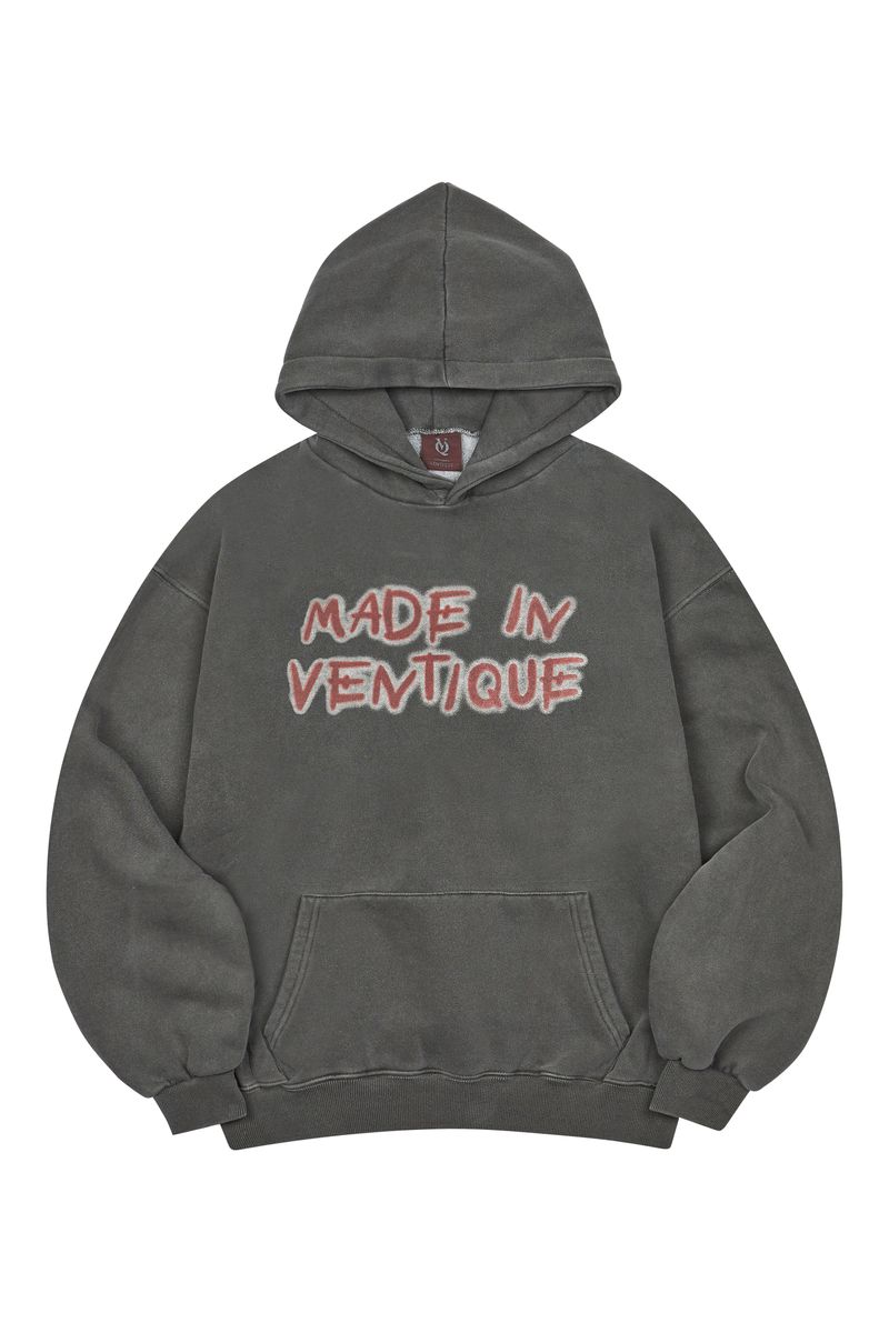 VENTIQUE Pigmate fluff Hoodie 3color