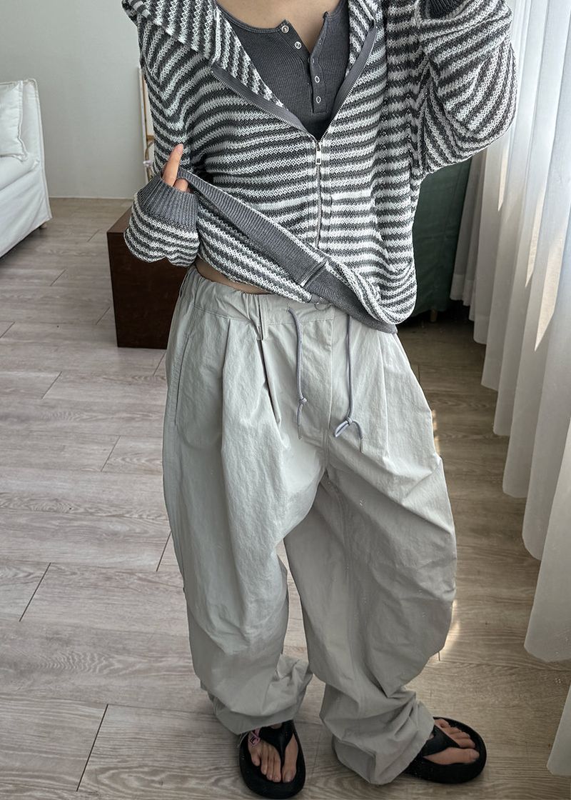 RIVET PINTUCK PANTS
