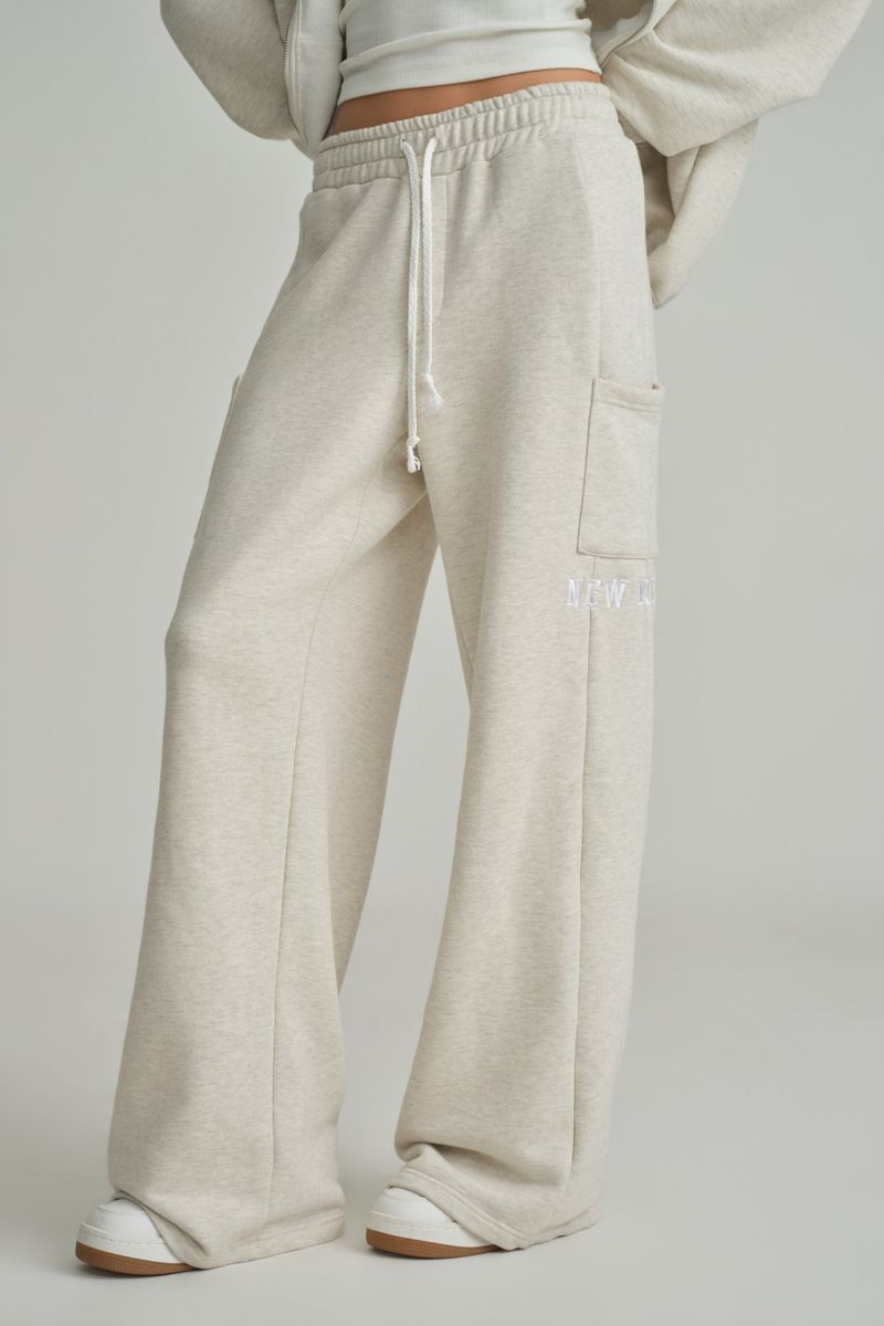 NYC sweatpants, Light Melange