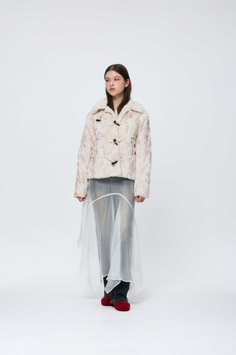 COZY FUR JACKET / BEIGE
