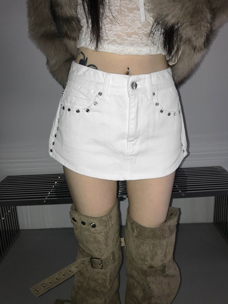 sunflower denim skpt(2 color)