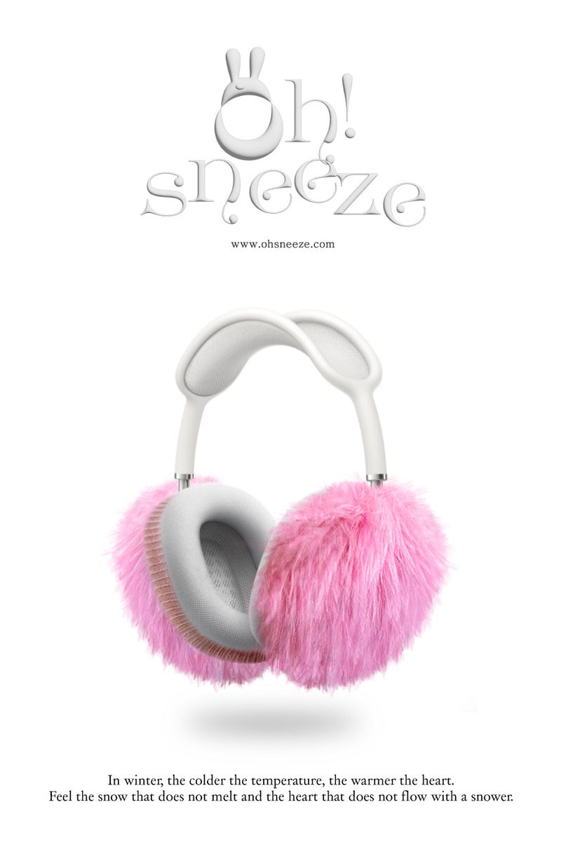 fluffy fur case_ hot pink